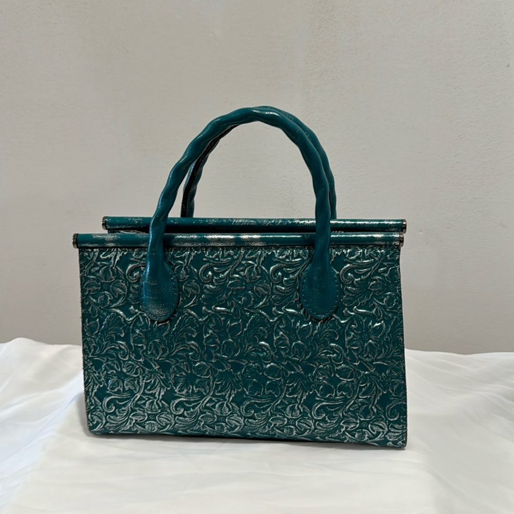 Patricia Nash Small teal handbag